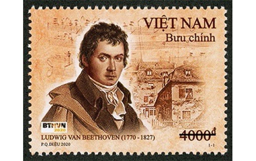 Des timbres-poste du Vietnam pour marquer le 250e anniversaire de Beethoven