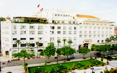 Une rue piétonne à Hô Chi Minh-Ville