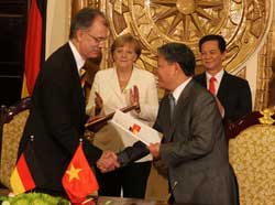 L'Allemagne soutient l'Accord de libre-échange Union européenne-Vietnam L'Allemagne soutient l'Accord de libre-échange Union européenne-Vietnam