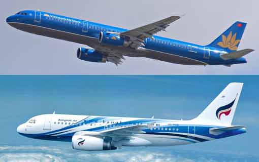 Vietnam Airlines et Bangkok Airways signent un accord de partage de code