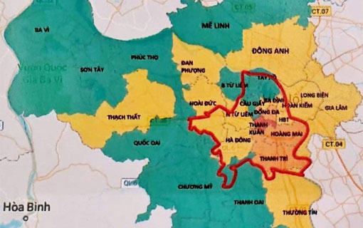 La ville de Hà Nội est désormais divisée en trois zones Covid-19, selon le risque de la situation épidémiologique